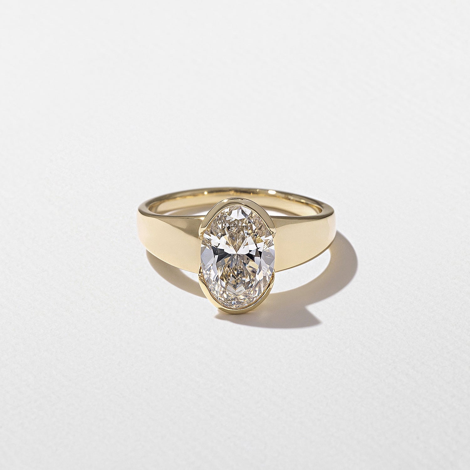 Emerald Pave Engagement Ring – 1 CT Lab Grown Diamond